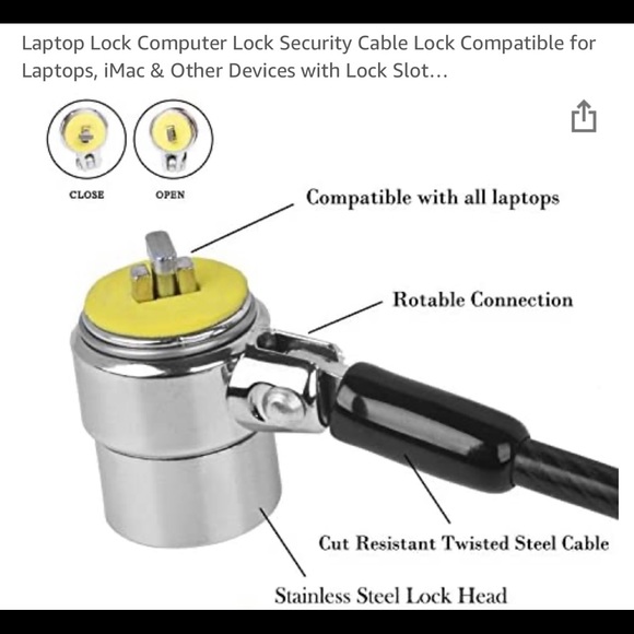 Computer/Tablet/Laptop lock - Picture 3 of 5